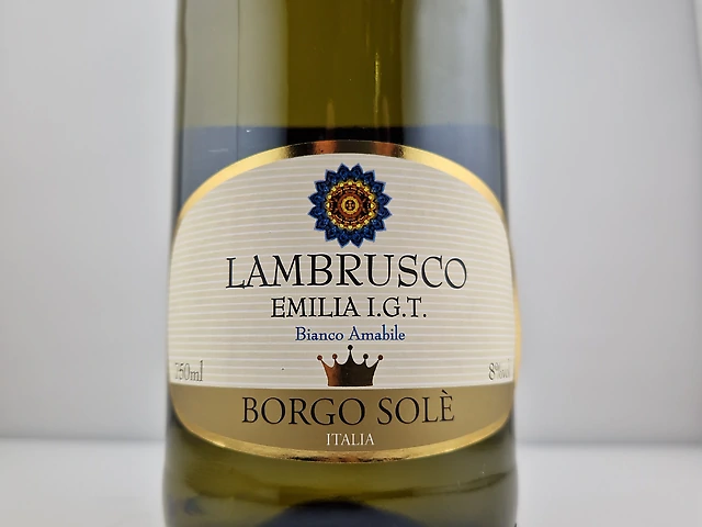 Borgo Sole Lambrusco Emilia I.G.T. Blanco Amabile ( Біле Напівсолодке) , Італія