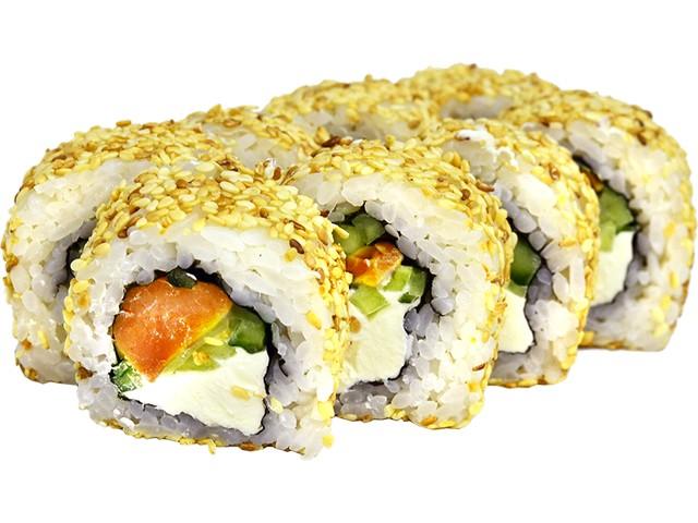 Каліфорнія з лососем в кунжуті