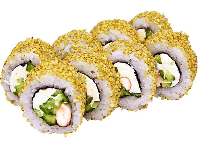 Каліфорнія з Тигровою креветкою в кунжуті