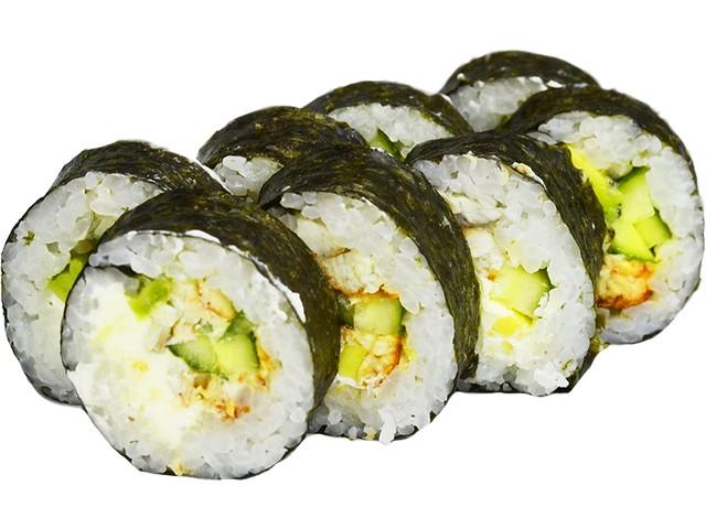 Футомакі дабл з вугрем та лососем