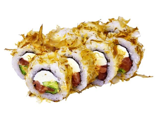 Боніто з копченим лососем