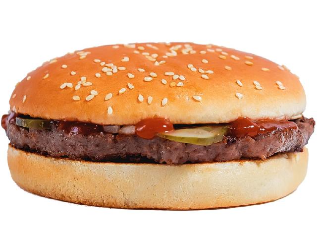 Гамбургер комбо: Гамбургер, фритюр, соус, великий напій