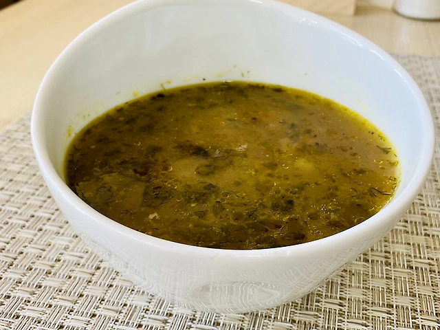 Суп Розсольник зі свининою(нежирною)