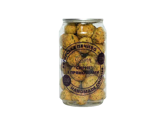 Банка печива "Сирне з прянощами", 330 мл.