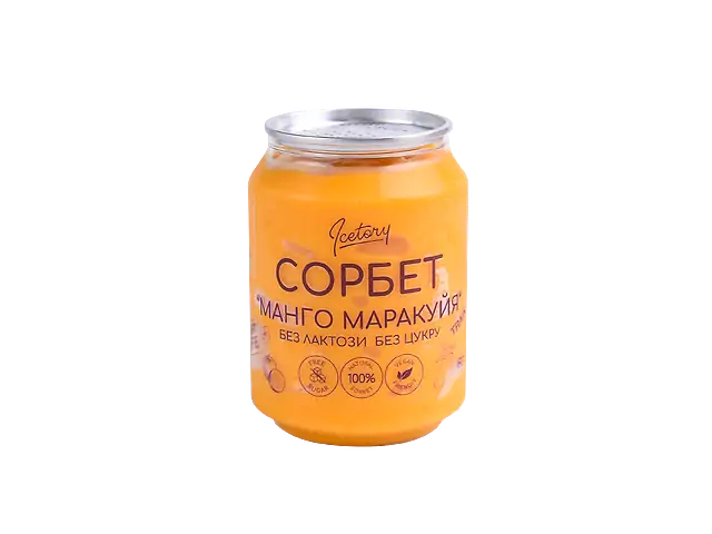 Манго - маракуйя сорбет (без цукру)