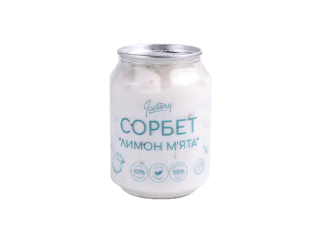 Лимон - м'ята сорбет