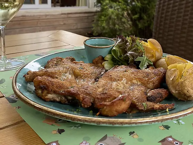 Курчатко з часниковим соусом