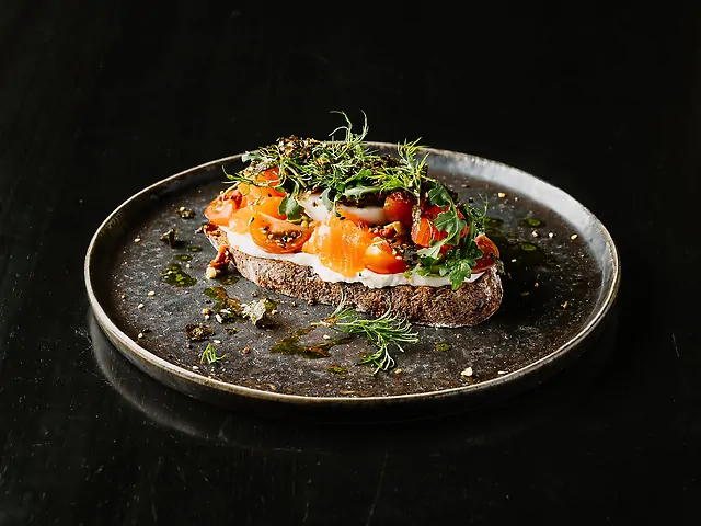 Salmon avocado toast