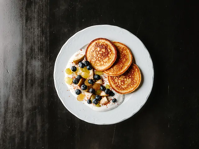 Fruit & Yogurt Pancakes