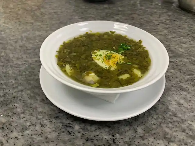 Борщ зелений