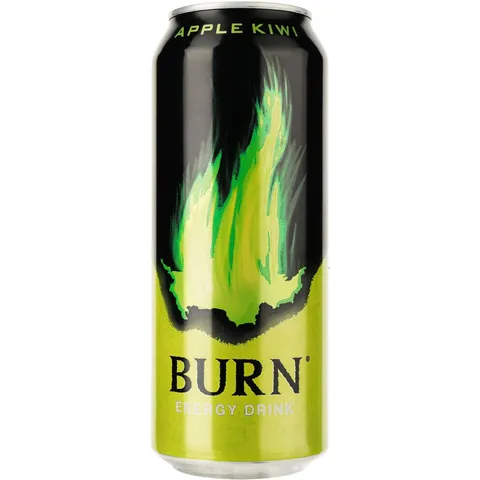 Енерг.напiй Burn Яблуко Ківі ж.б. 0,5л (35709)