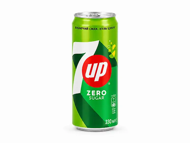 7UP, без сахара, ж/б 0.33л