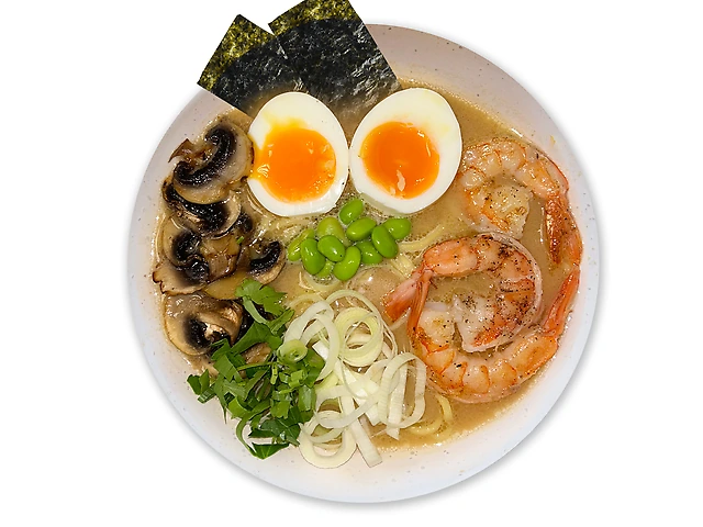 Рамен з креветками