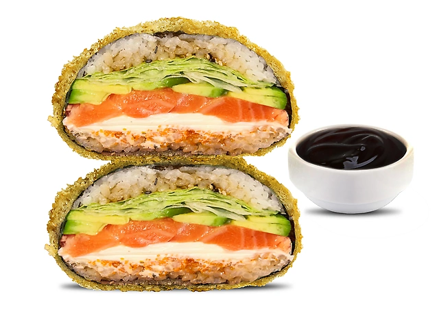 Суші бургер з лососем