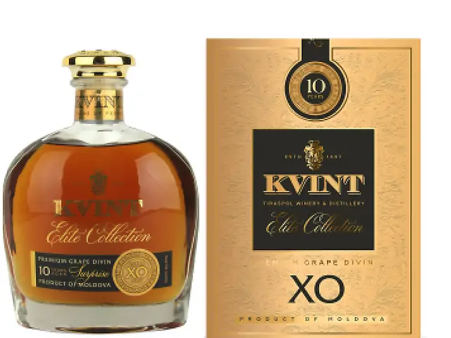 Коньяк Квінт / Kvint Surprise 10* у подарунковій коробці 0.75 л