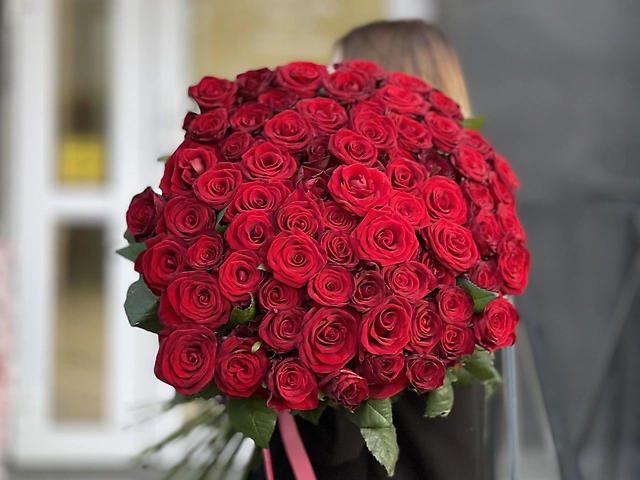 Червона троянда 80 см