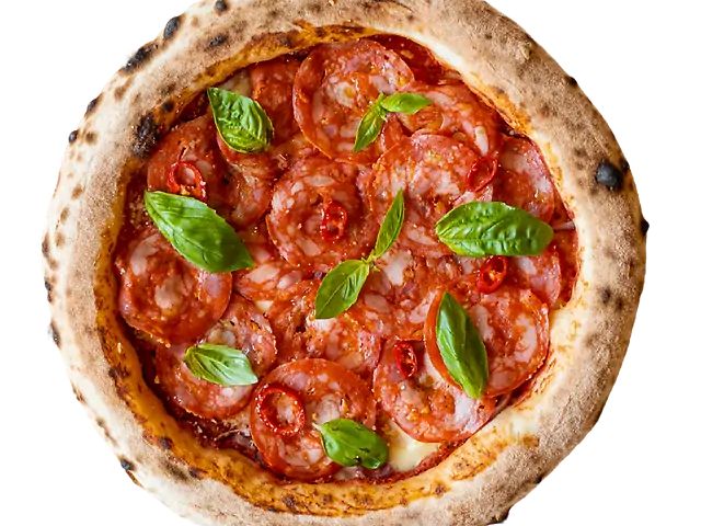 Salami pizza: 30sm