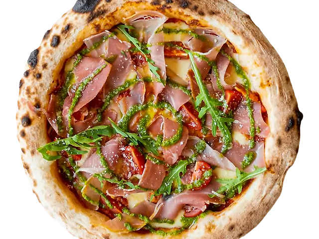Pizza with Parma ham: 30sm