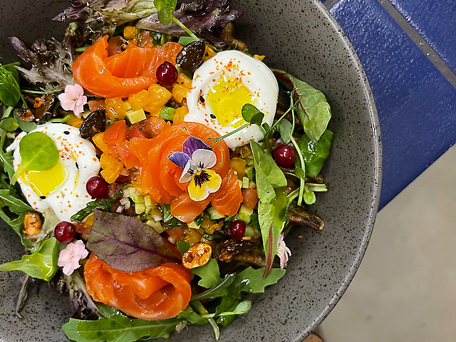 Вафля із цукіні та томантним тар таром