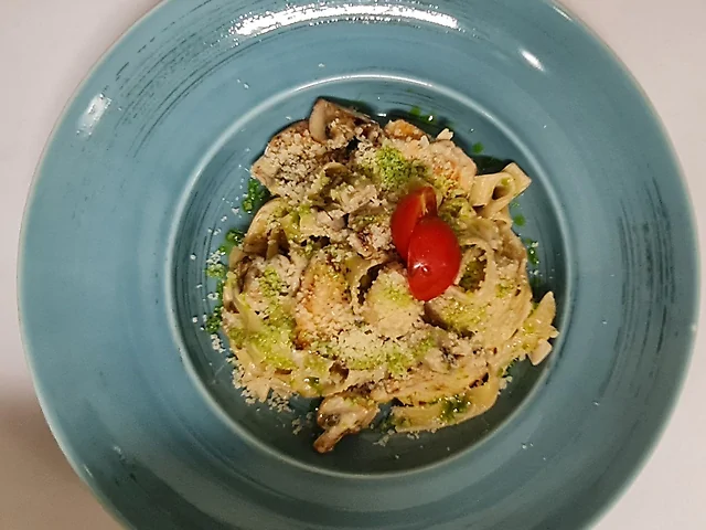 Паста З Куркою та грибами