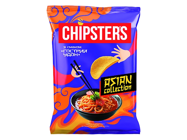 Чипси CHIPSTER'S "Гострий удон", 100г
