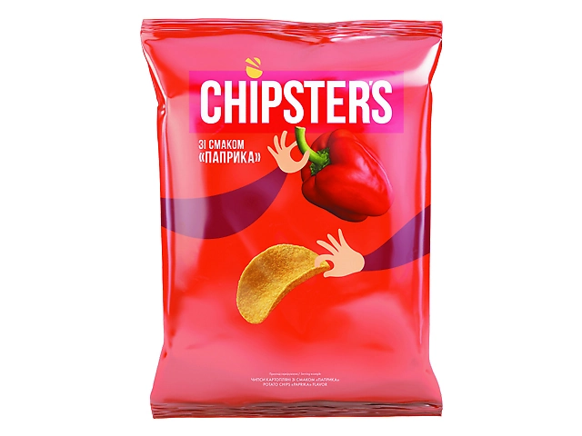 Чипси CHIPSTER'S "Паприка", 100г