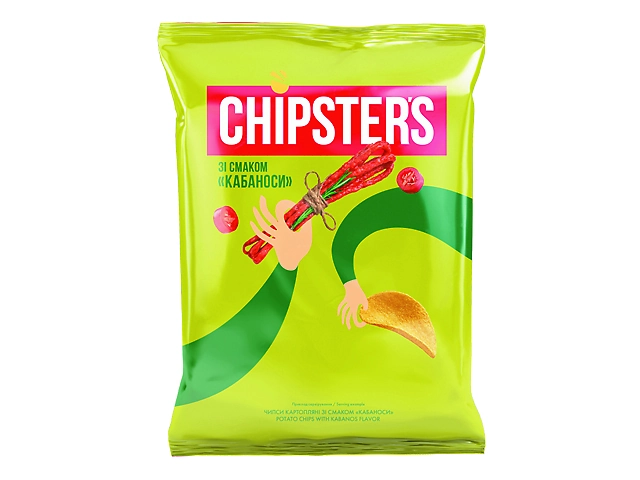 Чипси CHIPSTER'S "Кабаноси", 100/120г