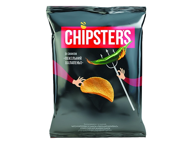 Чипси CHIPSTER'S "Пекельний Халапеньо", 120г