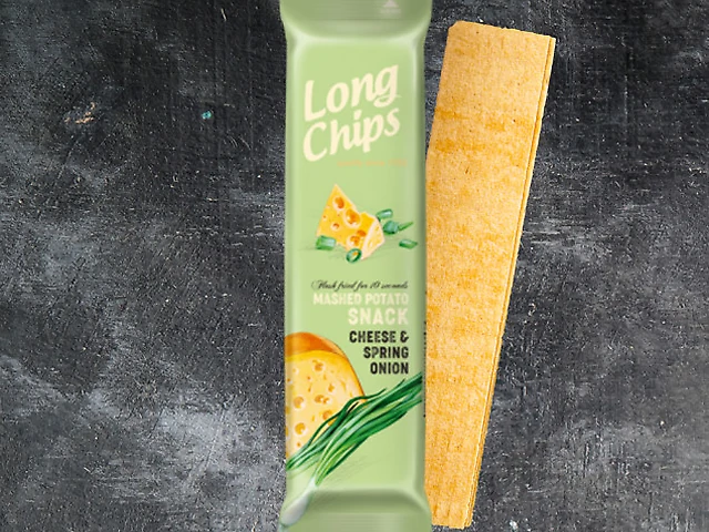 Чипси LONG CHIPS "Сир з Молодою Цибулею", 75г