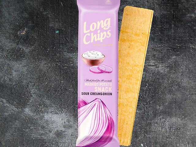 Чипси LONG CHIPS "Сметана з Цибулею", 75г