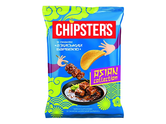 Чипси CHIPSTER'S "Азіатське барбекю", 100г