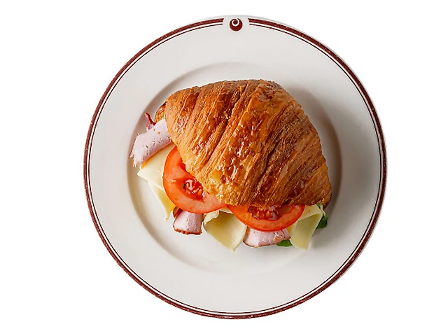 Круасан з шинкою та сиром (охолоджений)