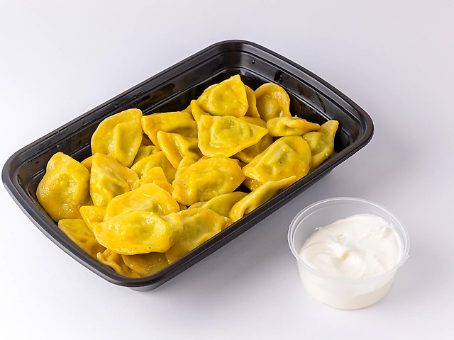 Вареники зі шпинатом