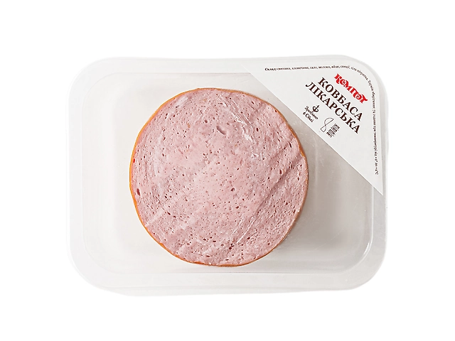 Ковбаса лікарська в упаковці