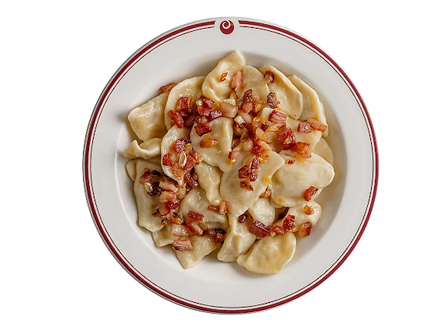 Вареники з картоплею та підчеревцем