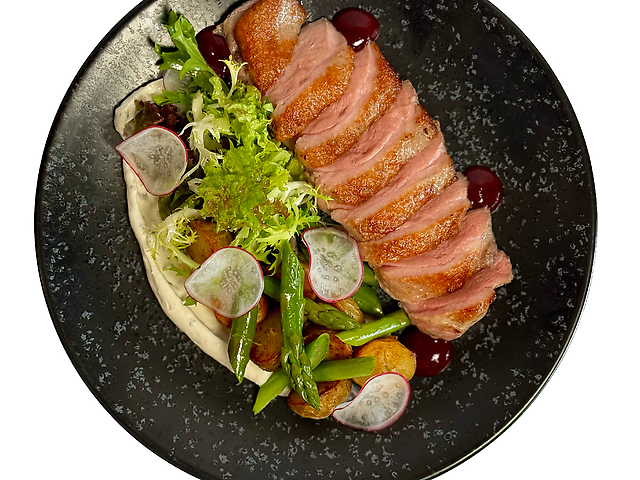 Качине філе із гливами