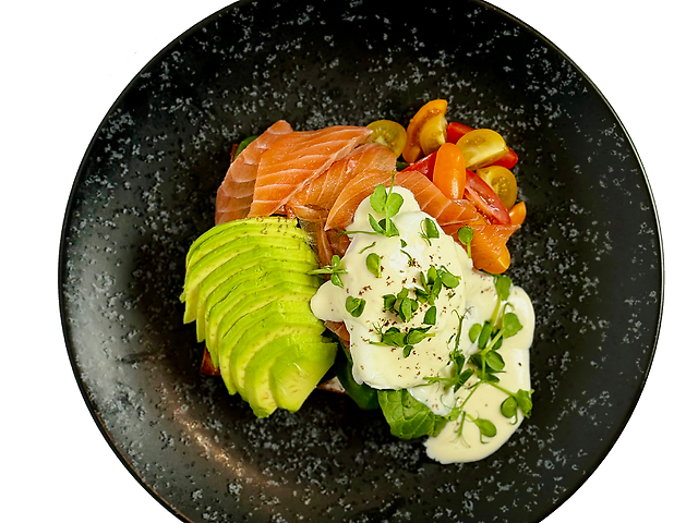 Тост із лососем