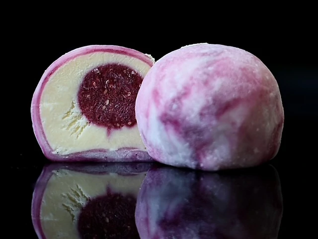 Raspberry Parmesan Mochi