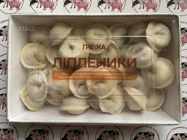 Пельмені з Яловичини та Свинини Заморожені