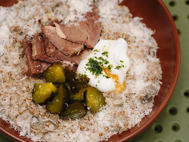 Каша Гречана з Корн біфом