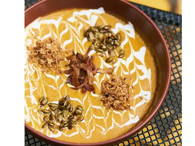 Гарбузовій суп з беконом