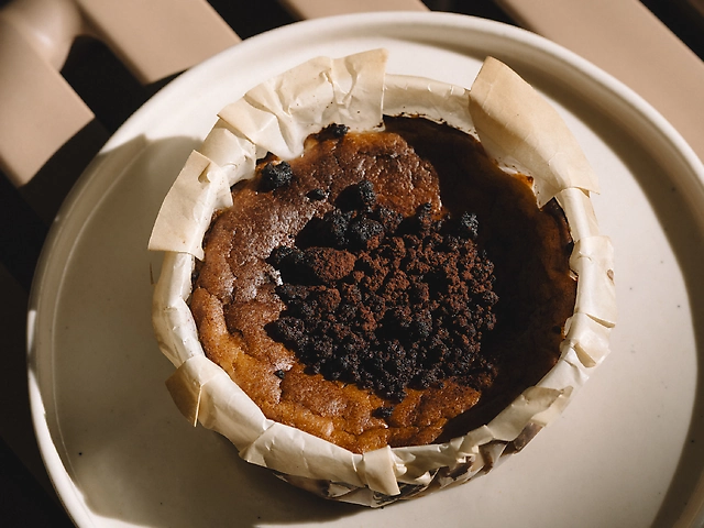 Баскський чіз Шоколад-Фундук