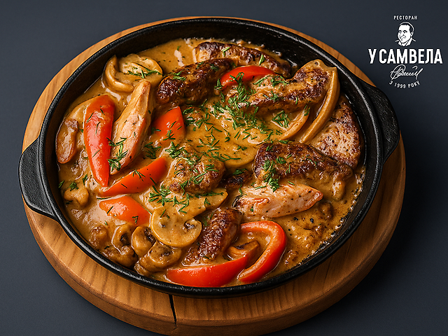 Гаряча сковорідка з яловичиною