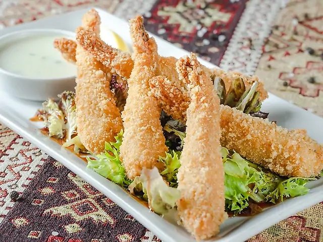 Тигрові креветки в пряної паніровці