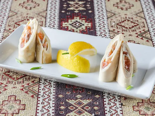 Млинці з сьомгою