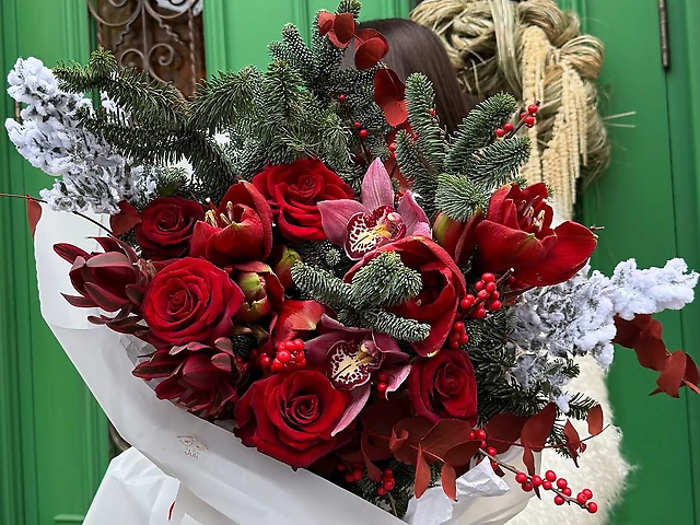 Міксований різдвяний букет