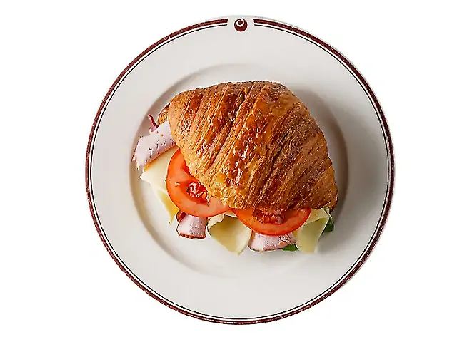 Круасан з шинкою та сиром