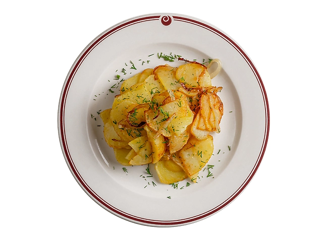 Смажена картопля з цибулею