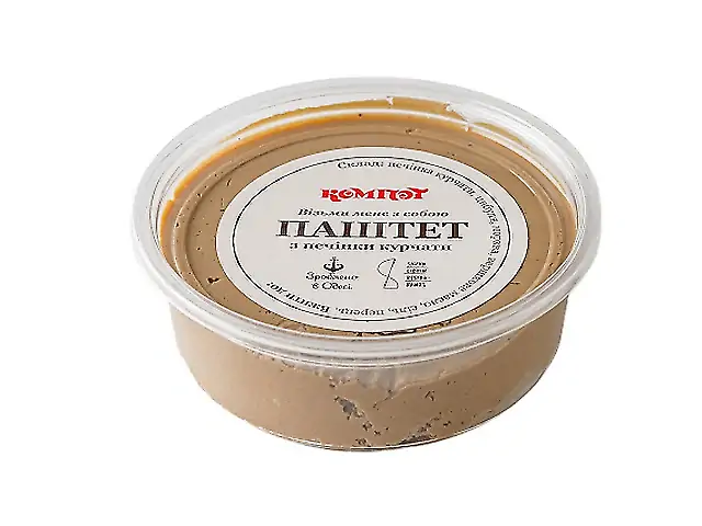Паштет з курячої печінки(без тостiв)