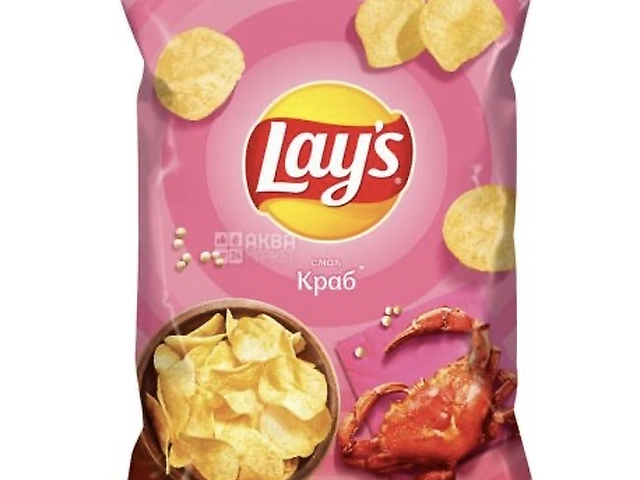 Чіпси Lays 120гр смак Краба